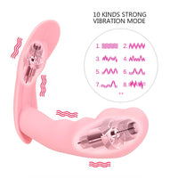 Wearable Vibrator Masturbation G-spot Vibrator Wireless Remote Control Clitoris Stimulator for Couple 10 Frequency