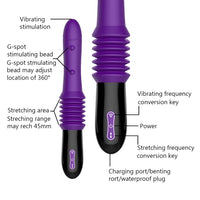 G-spot Vibration Massager for Women Masturbation Automatic Stretching Dildo Vibrator Sex Machine