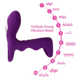 G Spot Stimulation Vibrator 10 Speed Penis Rings Male Masturbation Delay Ejaculation Silicone for Men