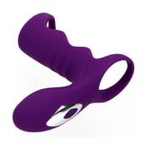G Spot Stimulation Vibrator 10 Speed Penis Rings Male Masturbation Delay Ejaculation Silicone for Men