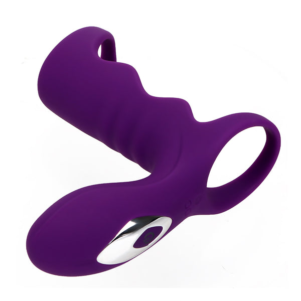 G Spot Stimulation Vibrator 10 Speed Penis Rings Male Masturbation Delay Ejaculation Silicone for Men