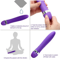 Dildo Vibrator G-spot Clitoris AV Stick Stimulator Magic Wand for Women Speed Adjustable