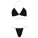 Women Bikini Lingerie Set Sexy Underwear Bra G-String Transparent Strap Set Beach Wear Bathing Suit Swimwear