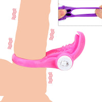 Vibrators Cock Ring Vibrating Penis Rings Delay Ejaculation Male Chastity Device for Men Clitoris Stimulate