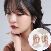 Nickel Earrings Square Stud Earrings for Women