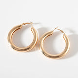 Punk Earrings Gold Silver Creativity Overlay Semi Circle Open Circle Earrings Women Exaggerated Piercing