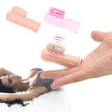 Brush Vibrating Finger Sleeve Vibrator Clitoris Vagina Stimulator Flriting for Women Couple G-spot Massage