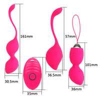 4pcs/set 10 speed for Women Vibrator Vaginal Massage Kegel Ball Wireless Remote Clitoris Stimulation