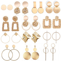 Statement Earrings Big Geometric Round Earrings for Women Hanging Dangle Earrings Drop Earing