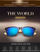 Retro Sunglasses Men Women Travel Sport Bamboo Wood Frame Sun Glasses UV400