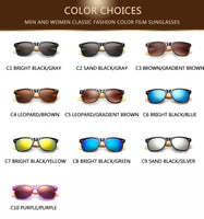 Retro Sunglasses Men Women Travel Sport Bamboo Wood Frame Sun Glasses UV400