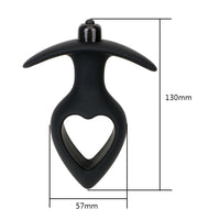 Heart Shape Vibrator G Spot Butt Plug Anal Plug Prostate Vaginal Massage Anal Stimulation for Woman Men Masturbation