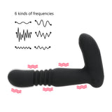 Remote Control Wireless Control Prostate Massager Heating Rod 6 Speed Telescopic Dildo Anal Vibrators for Men