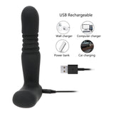 Remote Control Wireless Control Prostate Massager Heating Rod 6 Speed Telescopic Dildo Anal Vibrators for Men