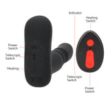 Remote Control Wireless Control Prostate Massager Heating Rod 6 Speed Telescopic Dildo Anal Vibrators for Men