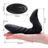 Prostate Massager 12 Speed Vibrator Silicone Rechargeable Masturbator Remote Control Anal Plug for Women
