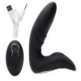 Prostate Massager 12 Speed Vibrator Silicone Rechargeable Masturbator Remote Control Anal Plug for Women