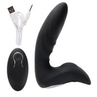 Prostate Massager 12 Speed Vibrator Silicone Rechargeable Masturbator Remote Control Anal Plug for Women
