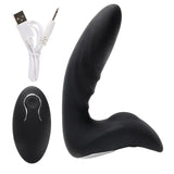 Prostate Massager 12 Speed Vibrator Silicone Rechargeable Masturbator Remote Control Anal Plug for Women