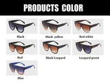 Flat Top Mirror Sunglasses Women Sun Glasses for Women Rivet Gradient Ladies Sunglasses Female Goggles