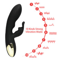 Big Rabbit Vibrator 10 Speed G-spot Clitoris Stimulator Silicone Masturbation for Women