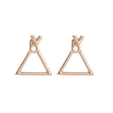 Triangle Dangle Earrings Ms. Square Earrings Design Geometric Earrings Ms. Gift Valentine's Day