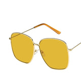 Metal Women Sunglasses Mirror Classic Large frame Street Beat Glasses Travel UV400