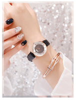 Women Watch Leather Starry Sky Belt Female Quartz Wristwatch Ladies Wrist Watch