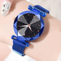 Women Watches Starry Sky Stainless Steel Mesh Magnetic Strap Ladies Watch Quartz Wrist Watch