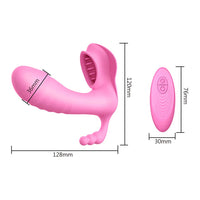 Vagina Massage for Woman G-spot Massager Clitoris Stimulator Butterfly Dildo Vibrator Wireless Remote Control