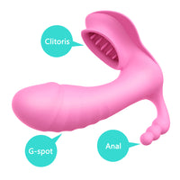 Vagina Massage for Woman G-spot Massager Clitoris Stimulator Butterfly Dildo Vibrator Wireless Remote Control