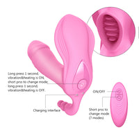 Vagina Massage for Woman G-spot Massager Clitoris Stimulator Butterfly Dildo Vibrator Wireless Remote Control