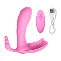 Vagina Massage for Woman G-spot Massager Clitoris Stimulator Butterfly Dildo Vibrator Wireless Remote Control