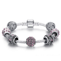 Cubic Zirconia Bracelets Bangles for Women Jewelry Crystal Bracelet Charms Flower Friendship Bracelet