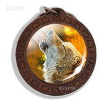 Fox Key Chains Cute Animal Fox Photo Glass Cabochon Keychain Wooden Fashion Accessories for Men Women Lovers Gift