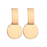 Strip Black White Round Drop Earrings Gold Natural Stone Statement Earrings Earring Women