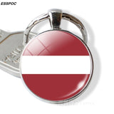 Russia Flag Keychain Eastern European Country Flag Key Chain Ukraine Belarus Estonia Latvia Lithuania Moldova Flag Gifts