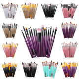 15pcs Maleup Brushes Set Mascara Blush Eye Brush Set Foundation Eyelash Eyeliner Face Concealer Makeup Brush Tools kit