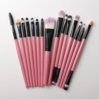 15pcs Maleup Brushes Set Mascara Blush Eye Brush Set Foundation Eyelash Eyeliner Face Concealer Makeup Brush Tools kit