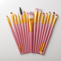 15pcs Maleup Brushes Set Mascara Blush Eye Brush Set Foundation Eyelash Eyeliner Face Concealer Makeup Brush Tools kit