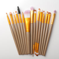 15pcs Maleup Brushes Set Mascara Blush Eye Brush Set Foundation Eyelash Eyeliner Face Concealer Makeup Brush Tools kit