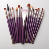 15pcs Maleup Brushes Set Mascara Blush Eye Brush Set Foundation Eyelash Eyeliner Face Concealer Makeup Brush Tools kit