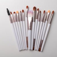 15pcs Maleup Brushes Set Mascara Blush Eye Brush Set Foundation Eyelash Eyeliner Face Concealer Makeup Brush Tools kit