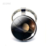 Outer Space Planet Keychain Milky Way Planet Keychain Car Key Holder