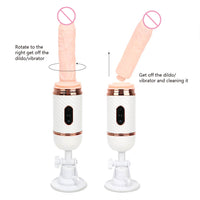 Heated Telescopic Dildo Vibrators Automatic Sex Machine Masturbation Wireless Remote Control Suction Cup