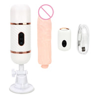 Heated Telescopic Dildo Vibrators Automatic Sex Machine Masturbation Wireless Remote Control Suction Cup