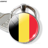 Western Europe Countries Flag Keychain United Kingdom France Ireland Luxembourg Monaco Belgium Netherlands Flag Key Chain Gifts