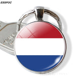 Western Europe Countries Flag Keychain United Kingdom France Ireland Luxembourg Monaco Belgium Netherlands Flag Key Chain Gifts