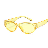 Cat Eye Sunglasses Women Mirror Sun Glasses Ladies Round Lens Shades for Female Eyewear UV400