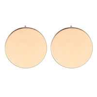 Round Kroean Drop Earrings for Women Gold Black White Enamel Statement Earrings